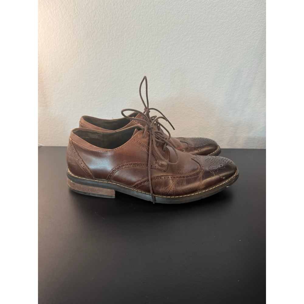 Men's Joseph Abboud‎ Brown Leather Wingtip Oxfords 8.5